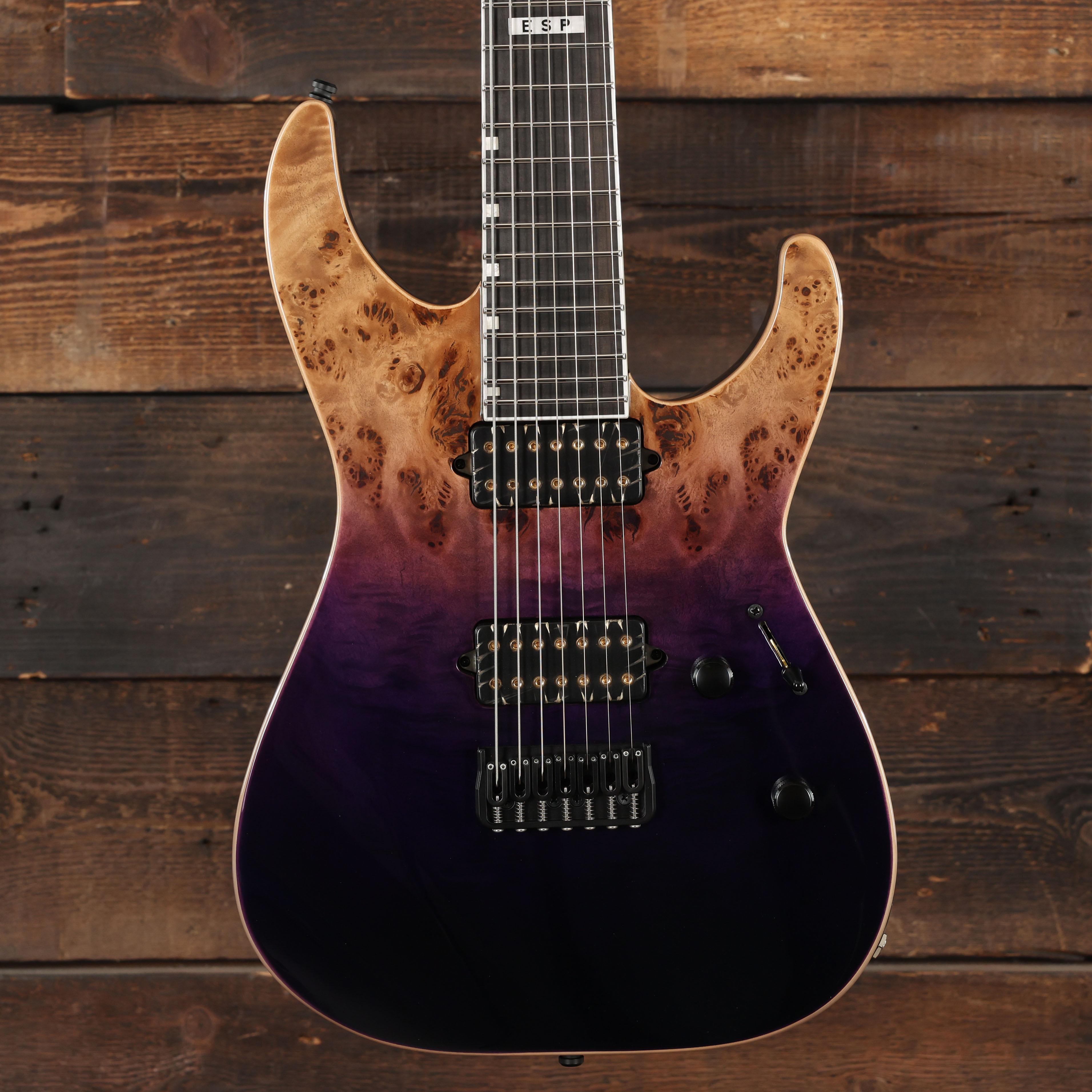 ESP E-II M-II 7 NT in Purple Natural Fade - Andertons Music Co.